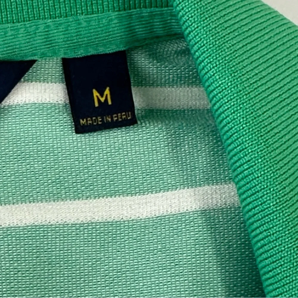 Polo golf performance Ralph‎ Lauren men’s M polo shirt green with white stripes